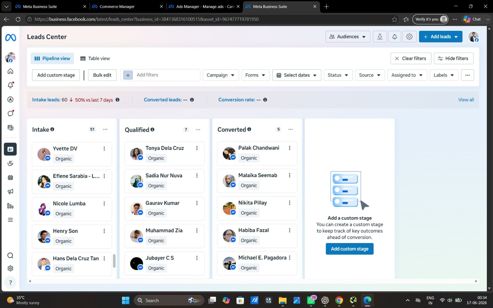 My Work Farhan Khan lead generation Real World Work