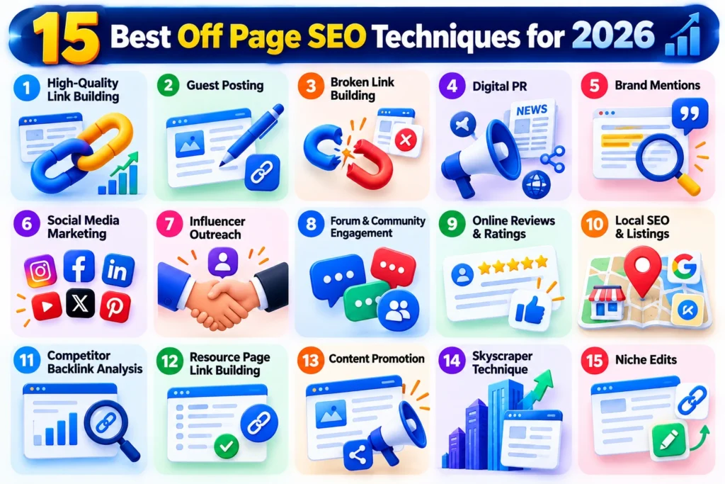 15 Best Off Page SEO Techniques for 2026