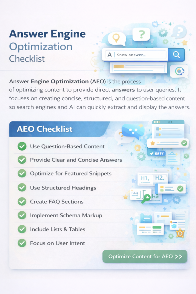 ai seo 2026 checklist
