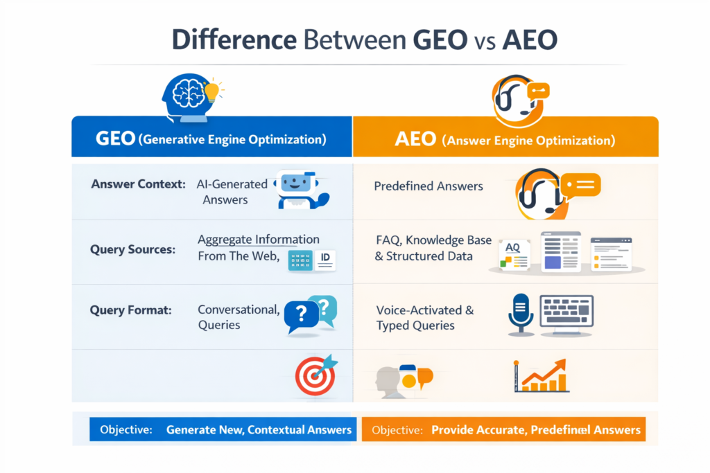 difference between geo vs aeo