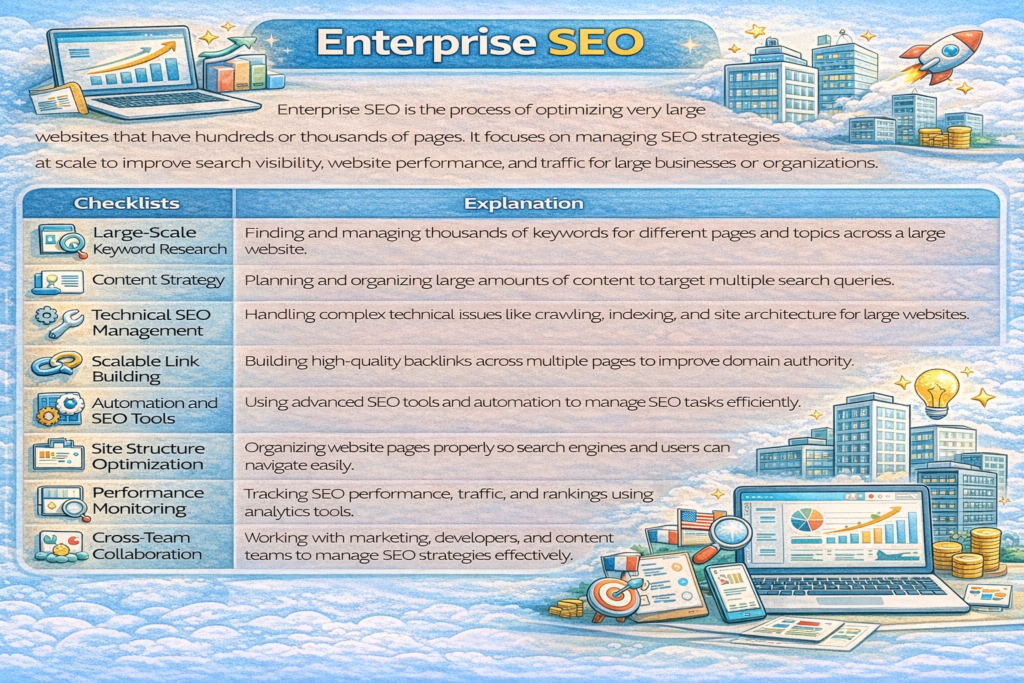 enterprise seo checklists