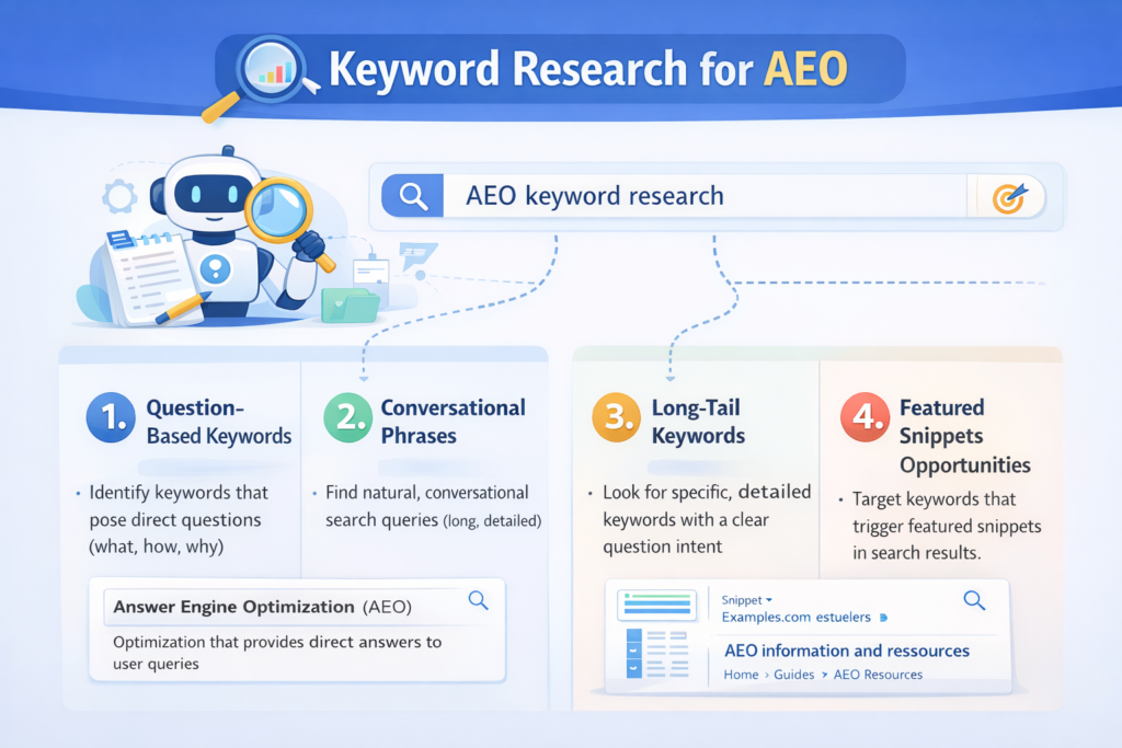 keyword research for aeo