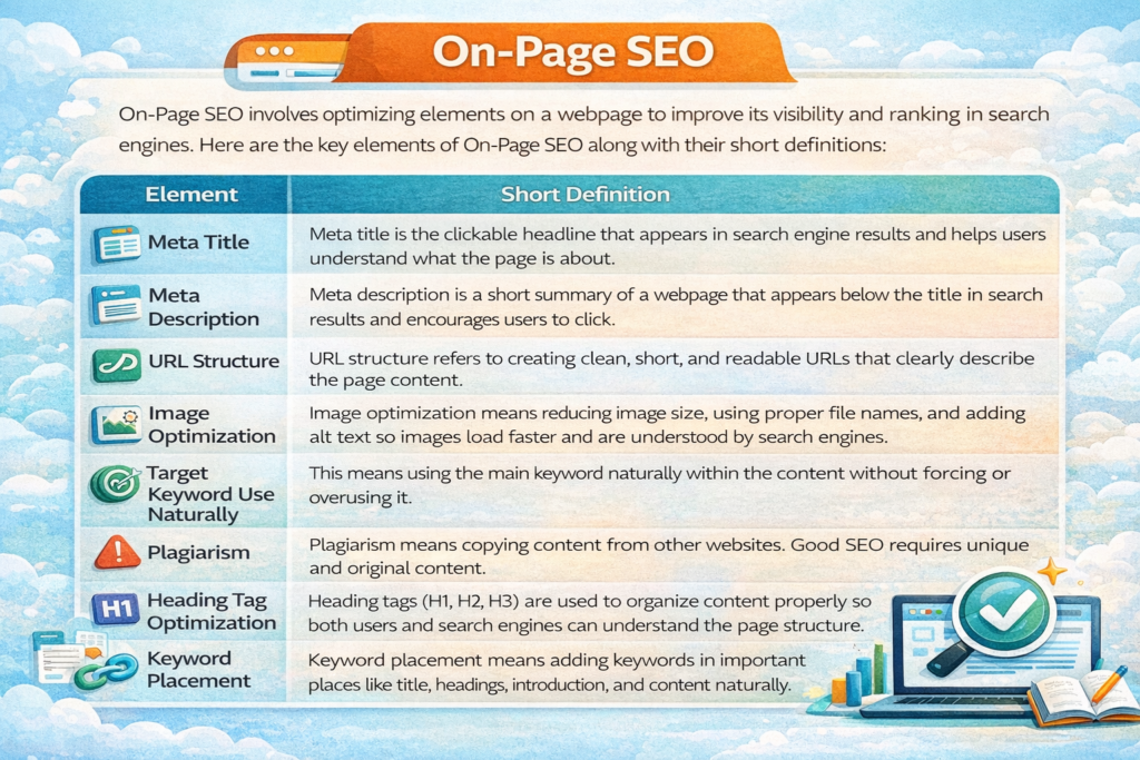 on page seo checklist