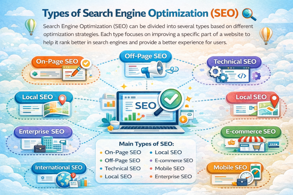 types of search engine optimization