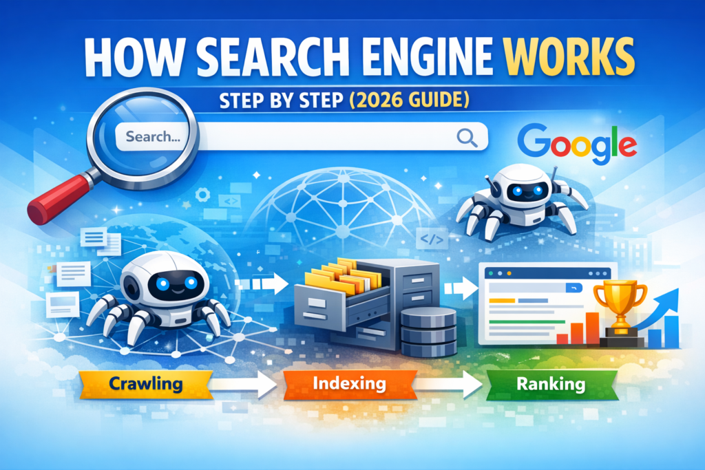 how search engine works step by step