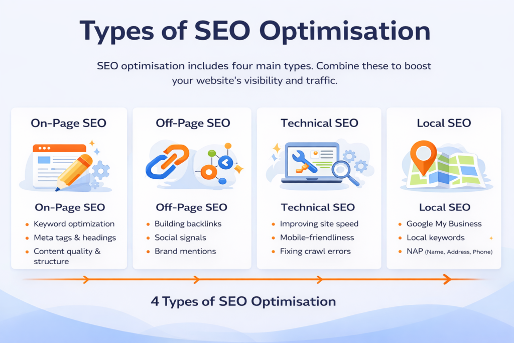 Types of seo optimisation