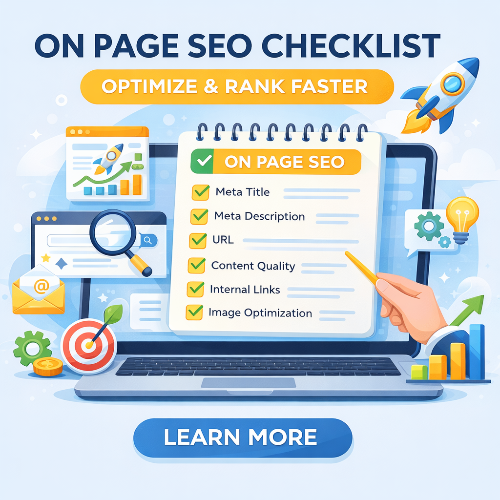 What is on page seo and full checklist