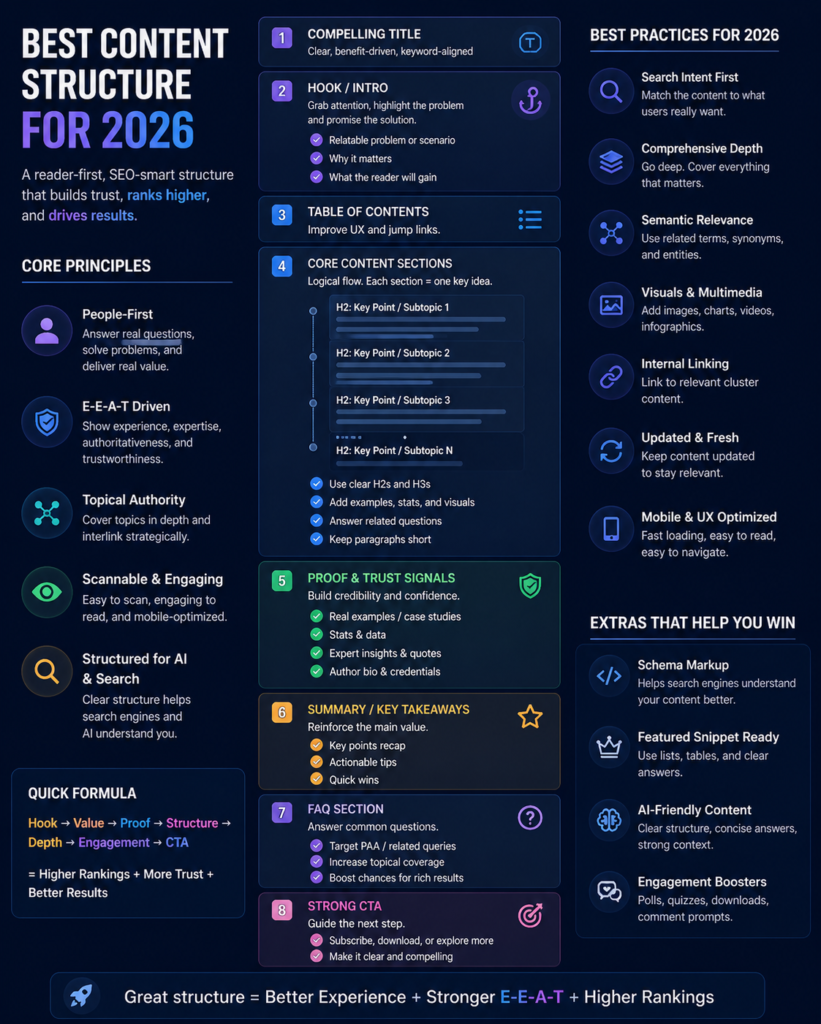 best content structure in seo in 2026