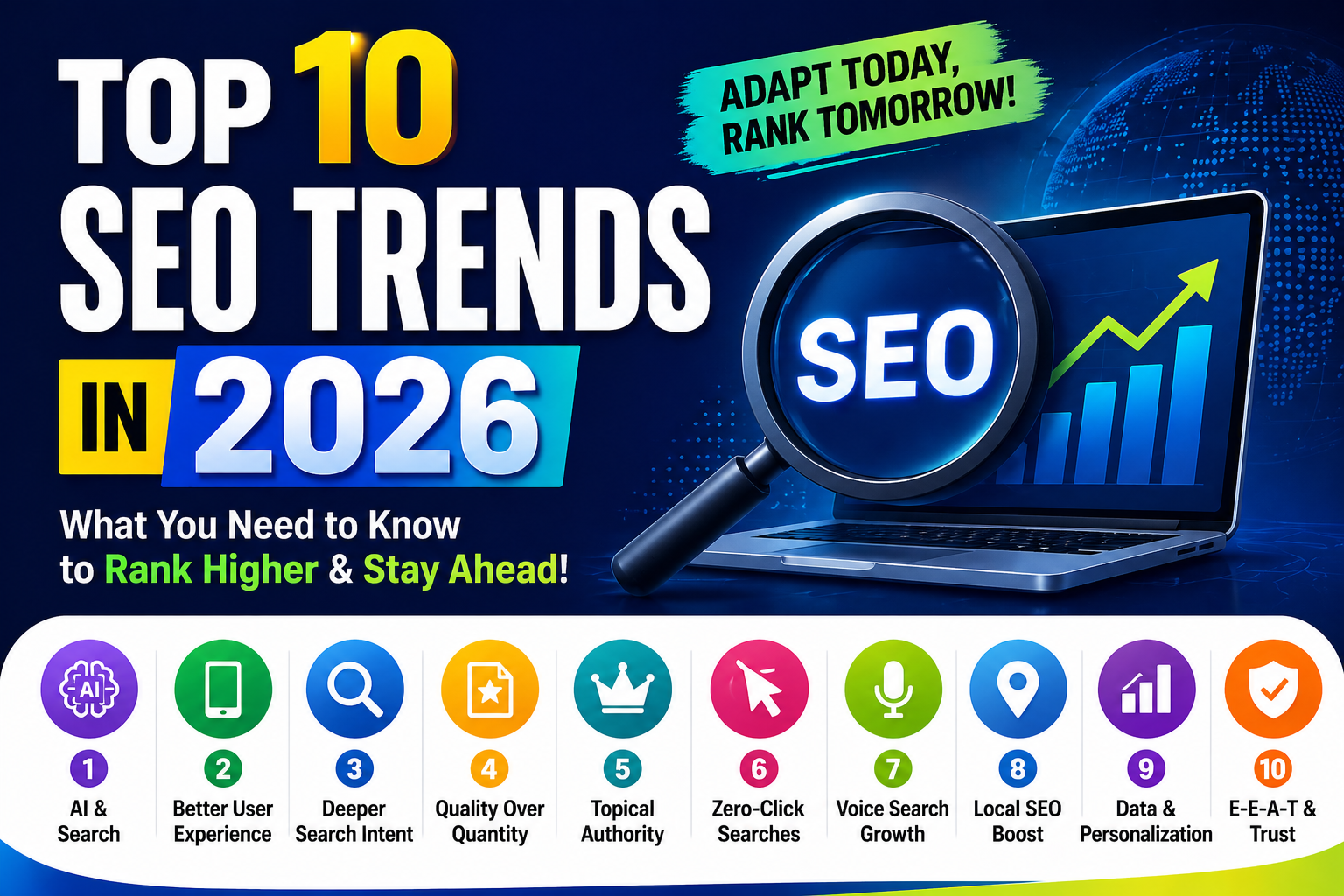 Top 10 SEO Trends in 2026 top10 seo trend in 2026