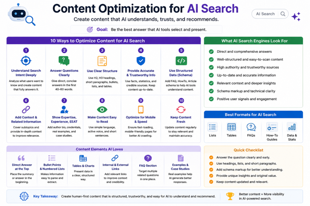 
How do I optimize my website for AI search engines?