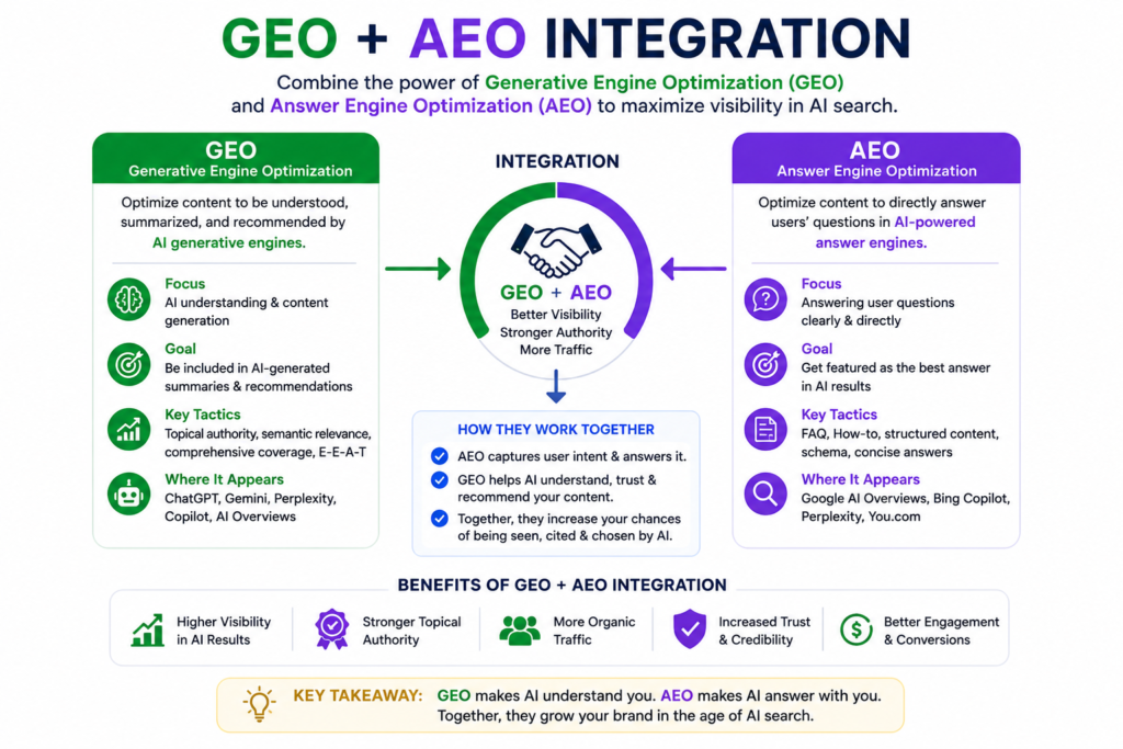 What's the Difference Between SEO, AEO, and GEO for My Business?